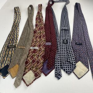Men’s Tie bundle of six ties of different‎ brands and different colors Used